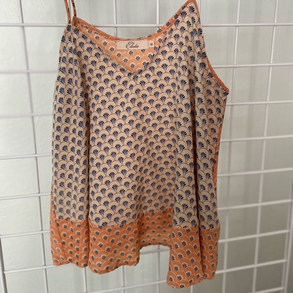 scarf print spaghetti strap